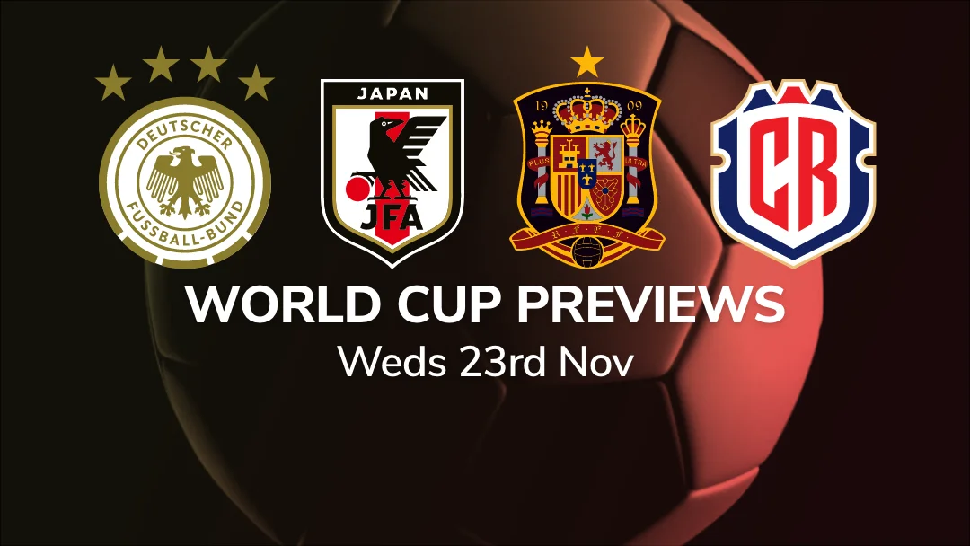 Sport Preview: World Cup 2022 - Weds 23rd Nov 2022