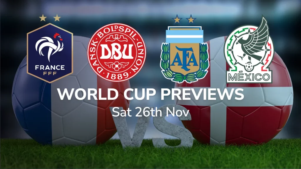 Sport Preview: World Cup 2022 - Sat 26th Nov 2022