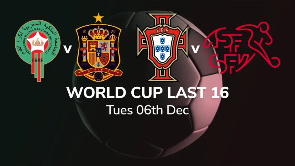 Sport Preview: World Cup Last 16 - Tues 06th Dec
