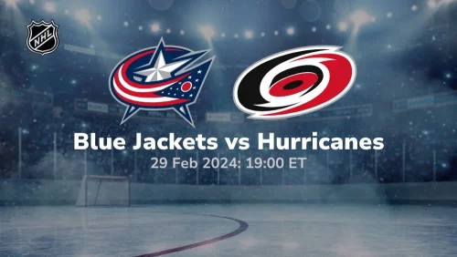 columbus blue jackets vs carolina hurricanes 02 29 2024 sport preview