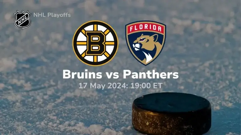 Boston Bruins vs Florida Panthers Prediction & Betting Tips 5172024 sport preview
