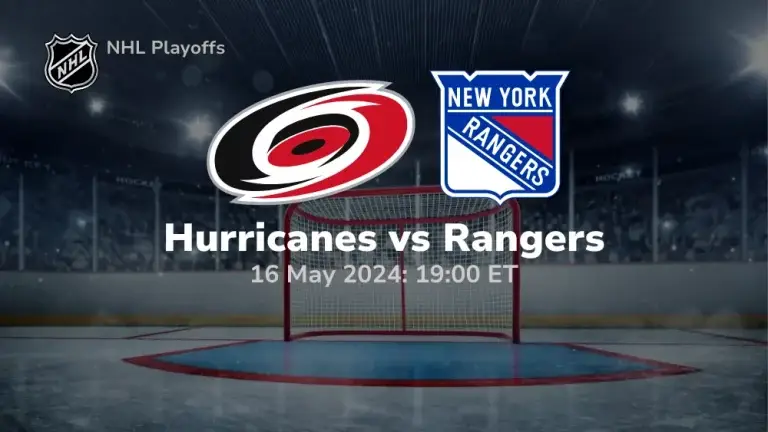 Carolina Hurricanes vs New York Rangers Prediction & Betting Tips 5162024 sport preview