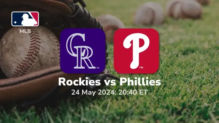 Colorado Rockies vs Philadelphia Phillies Prediction & Betting Tips 5242024 sport preview
