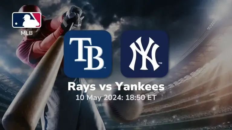 Tampa Bay Rays vs New York Yankees Prediction & Betting Tips 5102024 sport preview