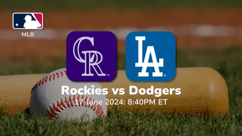 Colorado Rockies vs Los Angeles Dodgers Prediction & Betting Tips 6172024