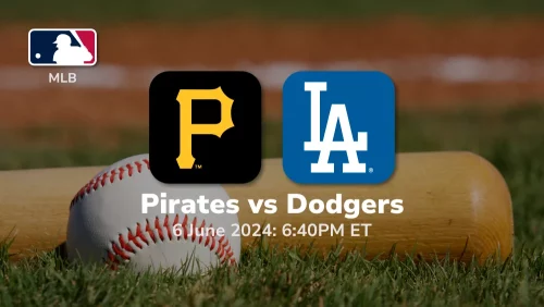 Pittsburgh Pirates vs Los Angeles Dodgers Prediction & Betting Tips 662024