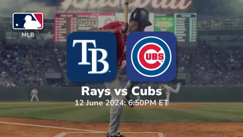 Tampa Bay Rays vs Chicago Cubs Prediction & Betting Tips 6122024