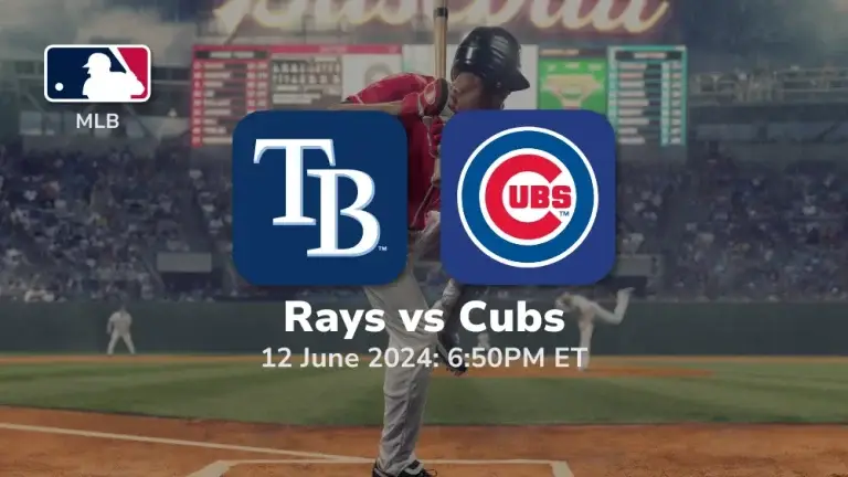 Tampa Bay Rays vs Chicago Cubs Prediction & Betting Tips 6122024