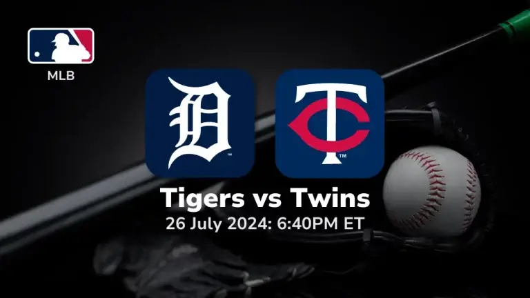 Detroit Tigers vs Minnesota Twins Prediction & Betting Tips 7262024