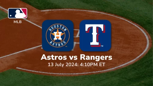 Houston Astros vs Texas Rangers Prediction & Betting Tips 7132024