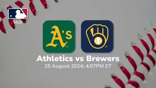 Oakland Athletics vs Milwaukee Brewers Prediction & Betting Tips 8252024