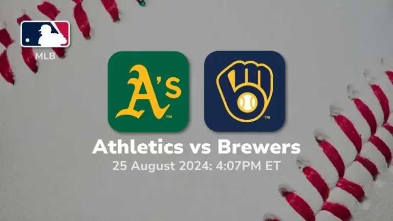 Oakland Athletics vs Milwaukee Brewers Prediction & Betting Tips 8252024