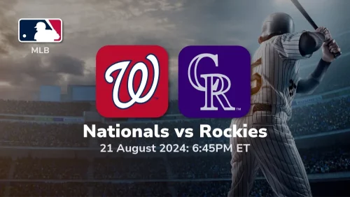 Washington Nationals vs Colorado Rockies Prediction & Betting Tips 8/21/2024