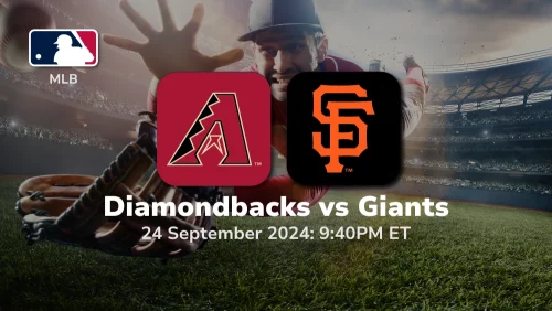 Arizona Diamondbacks vs San Francisco Giants Prediction 9/24/24