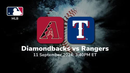 Arizona Diamondbacks vs Texas Rangers Prediction 9/11/24