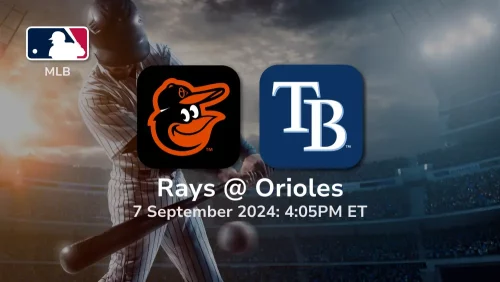 Baltimore Orioles vs Tampa Bay Rays Prediction 9/7/24