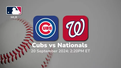 Chicago Cubs vs Washington Nationals Prediction 9/20/24