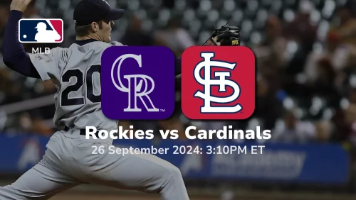 Colorado Rockies vs St. Louis Cardinals Prediction 9/26/24