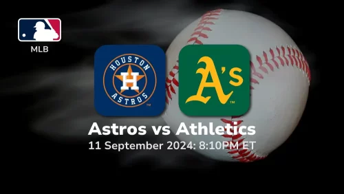 Houston Astros vs Oakland Athletics Prediction 9/11/24