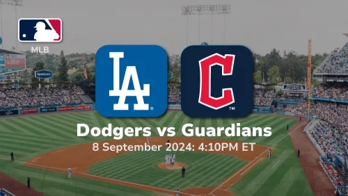 Los Angeles Dodgers vs Cleveland Guardians Prediction 9/8/24