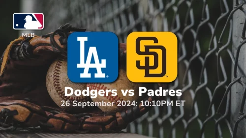 Los Angeles Dodgers vs San Diego Padres Prediction 9/26/24