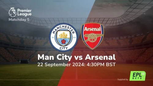 Manchester City vs Arsenal – Premier League Prediction & Betting Tips 22092024