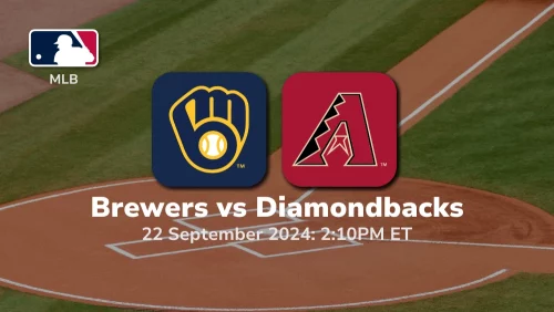 Milwaukee Brewers vs Arizona Diamondbacks Prediction 9/22/24