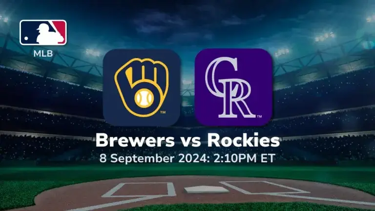 Milwaukee Brewers vs Colorado Rockies Prediction 9/8/24