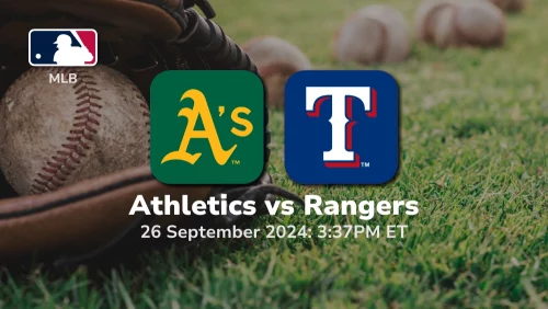 Oakland Athletics vs Texas Rangers Prediction 9/26/24