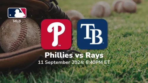 Philadelphia Phillies vs Tampa Bay Rays Prediction 9/11/24