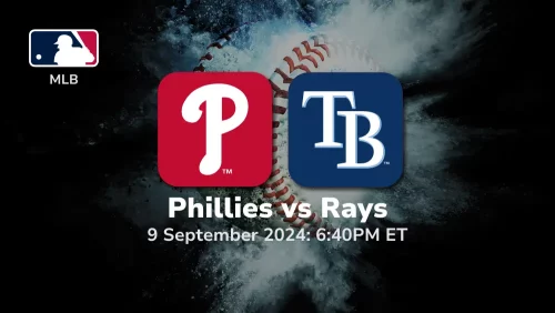 Philadelphia Phillies vs Tampa Bay Rays Prediction 9/9/24