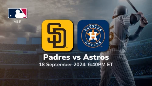 San Diego Padres vs Houston Astros Prediction 9/18/24