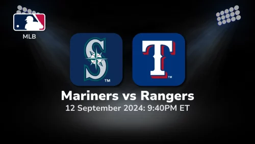 Seattle Mariners vs Texas Rangers Prediction 9/12/24