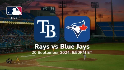 Tampa Bay Rays vs Toronto Blue Jays Prediction 9/20/24