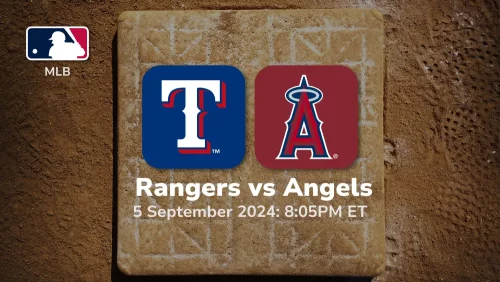 Texas Rangers vs Los Angeles Angels Prediction 9/5/24