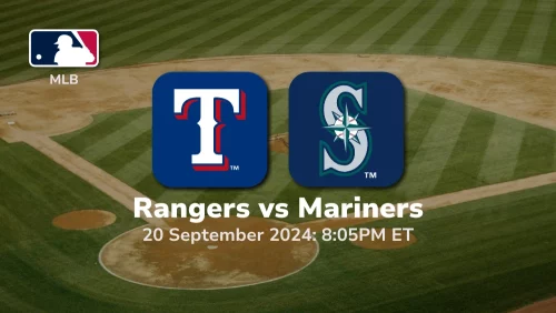 Texas Rangers vs Seattle Mariners Prediction 9/20/24