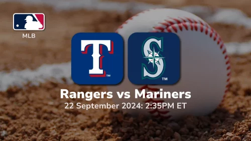 Texas Rangers vs Seattle Mariners Prediction 9/22/24