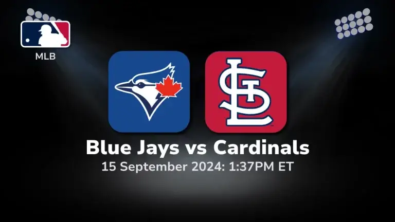 Toronto Blue Jays vs St. Louis Cardinals Prediction 9/15/24