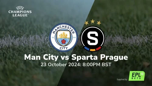 UEFA Champions League Manchester City vs Sparta Prague Prediction Preview & Betting Tips 23102024