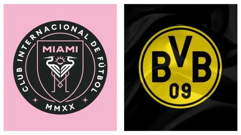 Inter Miami and Borussia Dortmund logos
