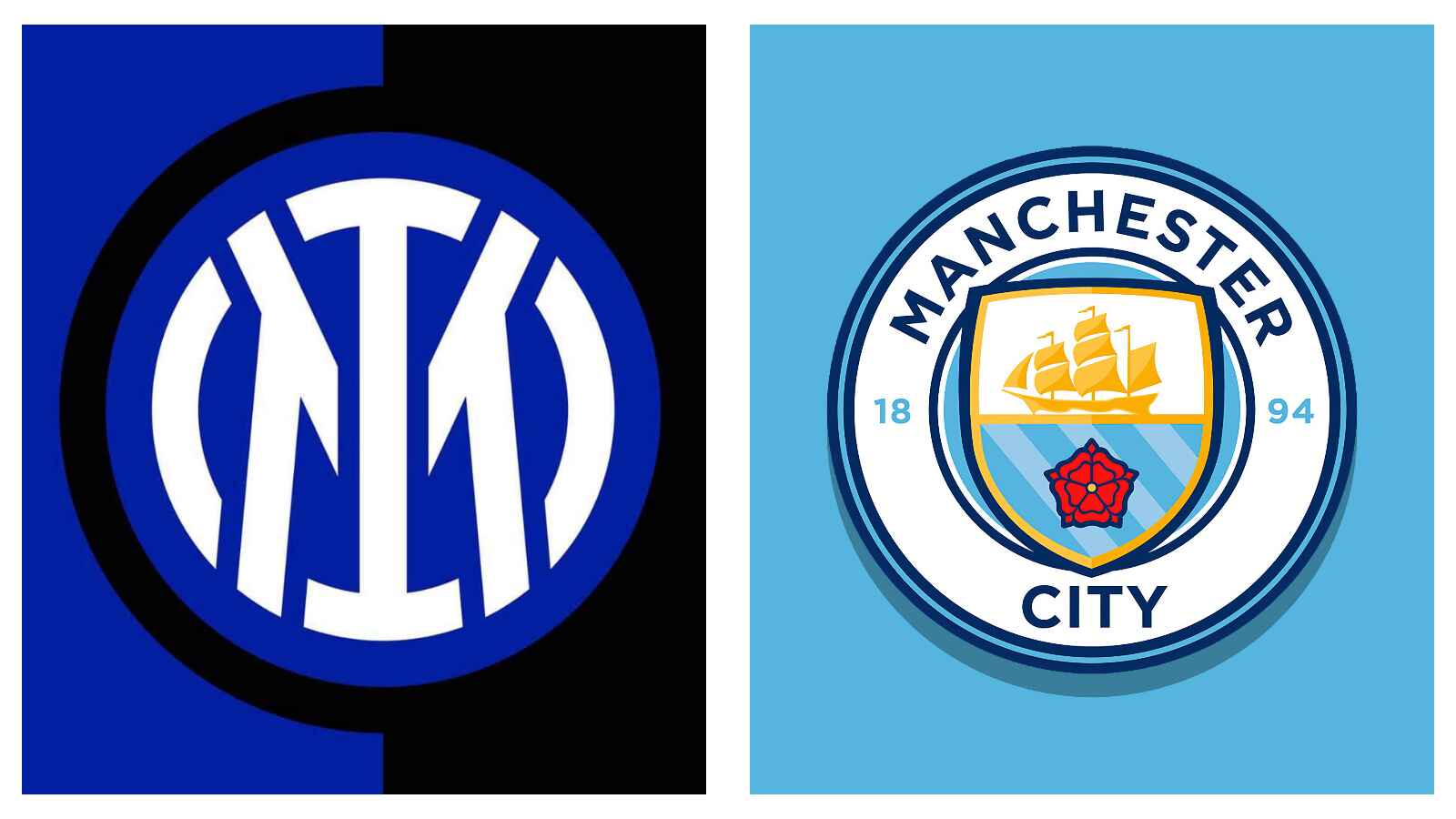 Inter Milan and Man City logo