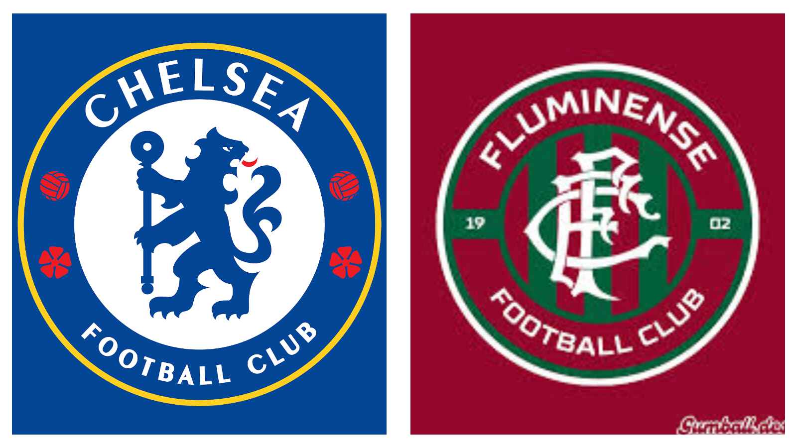 Chelsea and Fluminense badges