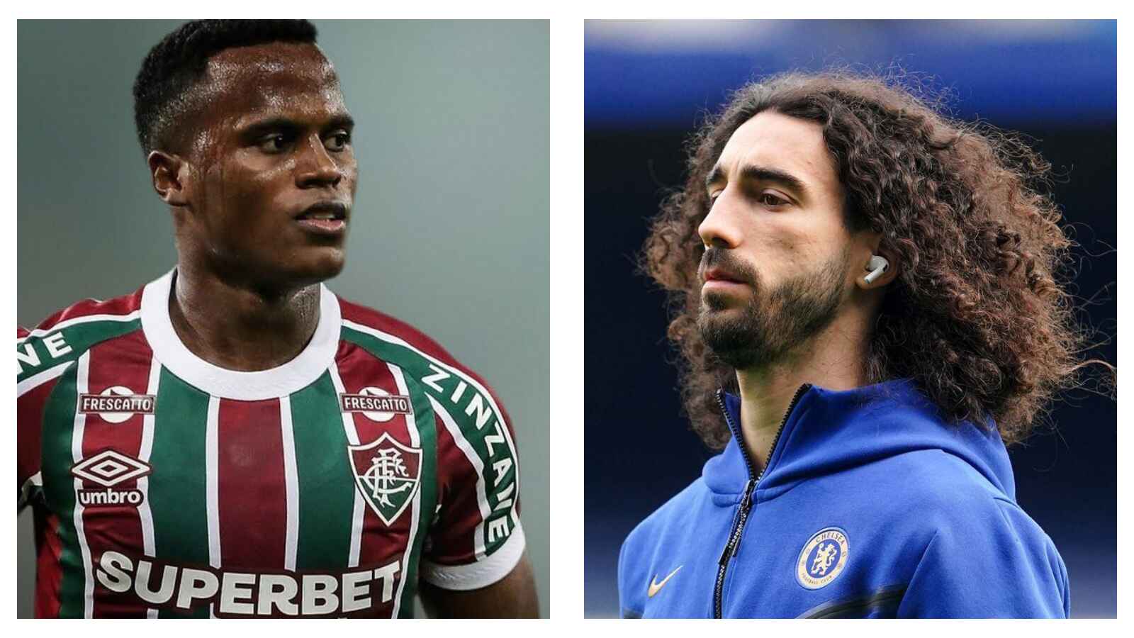 Jhon Arias and Marc Cucurella
