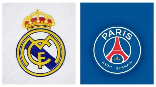 Real Madrid and Paris Saint-Germain